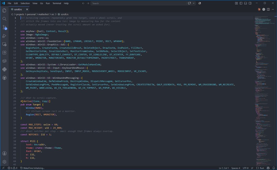 Plain screenshot